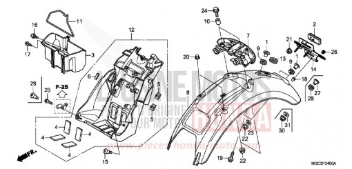 KOTFLUEGEL, HINTEN CB1100AD de 2013